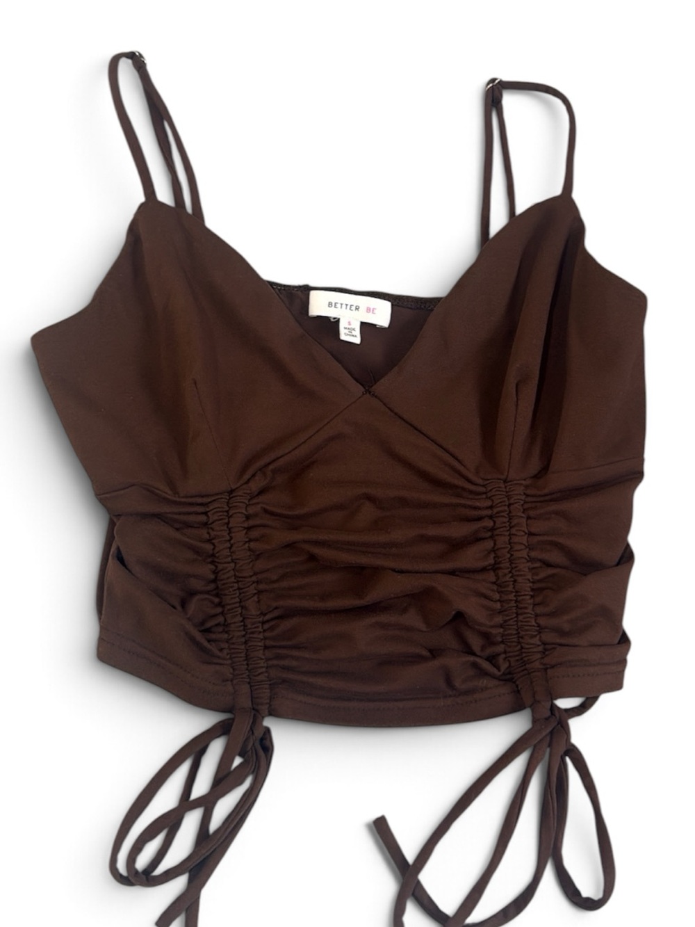 Brown crop top